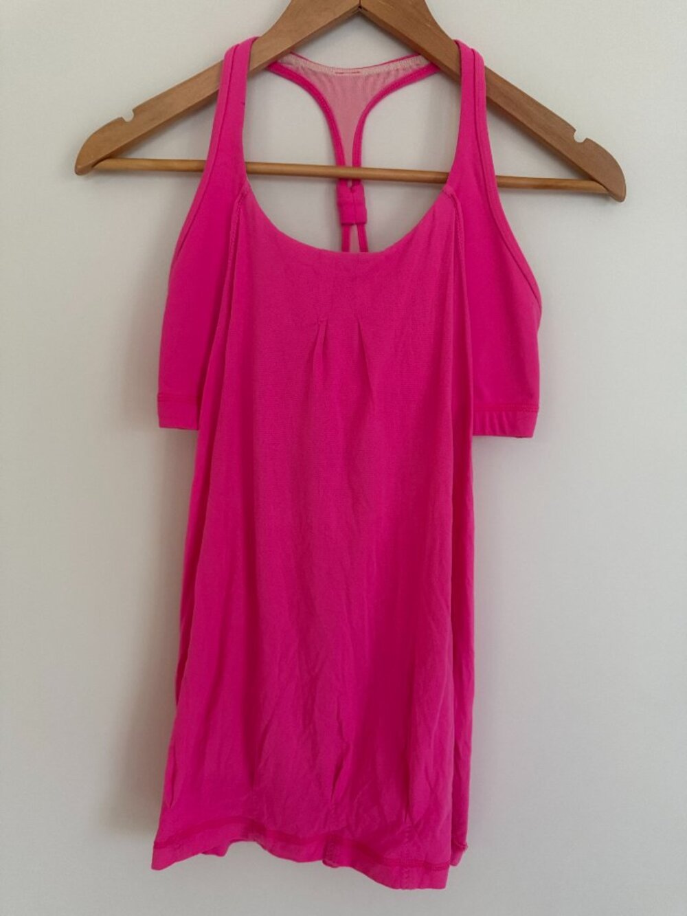 Lululemon Womens 2 in 1 Sports Bra Tank Top Shirt Pink Size 8